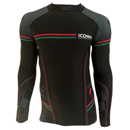 Iconic Motorbikes *SEMI-CUSTOM* Baselayer Top, Mens and Ladies